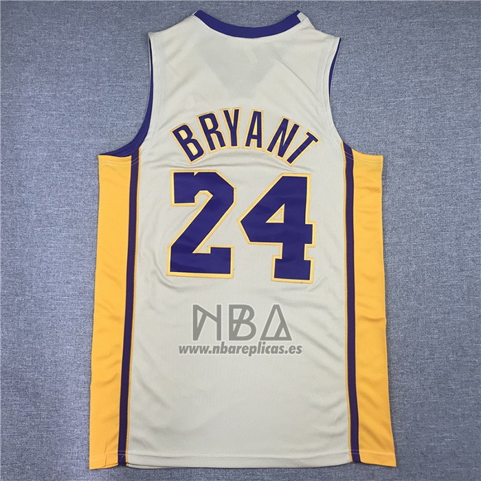 Camiseta Los Angeles Lakers Kobe Bryant NO 24 Hardwood Classics 2008-2009 Blanco
